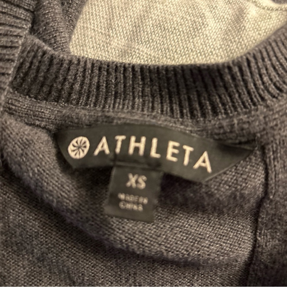 Athleta Hi-Low Faux Wrap Back Sweater Women’s Size XS Oversized Long Sleeve - Picture 7 of 10